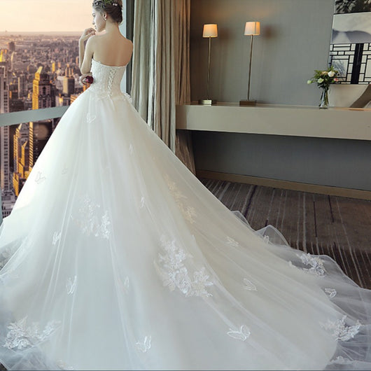 Elegante Corpiño Blanco de Encaje sin Tirantes - Image 3