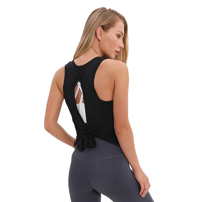 Conjunto de Yoga Deportivo para Mujer con Chaleco Holgado - Image 4