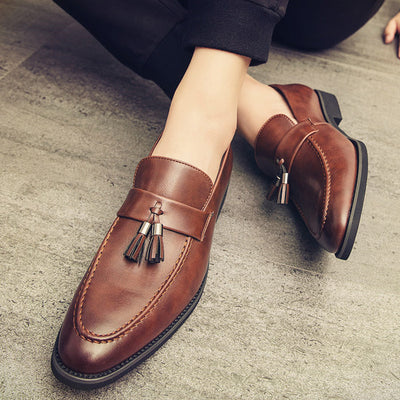 Zapatos de Cuero Estilo Coreano Casual Ejecutivo para Hombre - Image 11