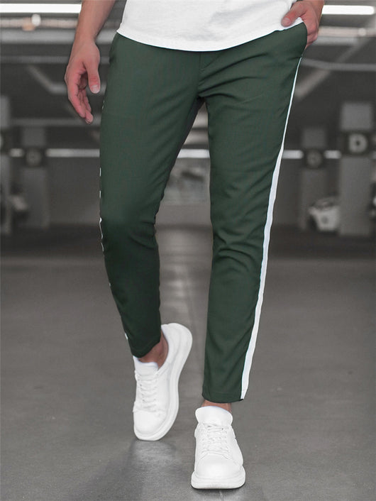 Pantalones Slim Ajustados con Rayas Horizontales para Hombre - Image 17