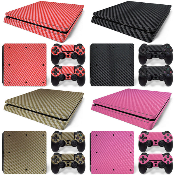 Pegatinas de Fibra de Carbono para Consolas Gaming