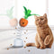 Juguete Interactivo Comedero Balancín para Gatos - Puzzle Alimentador Autoplay con Zanahoria