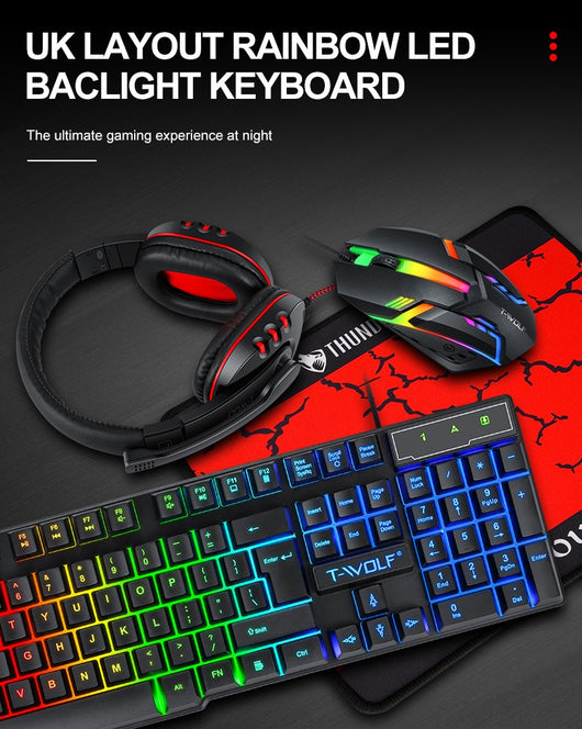 Kit Gamer Teclado y Ratón Luminoso con Luces LED - Image 23