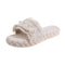 Pantuflas Estilo Coreano de Cuero Sintético Acolchado