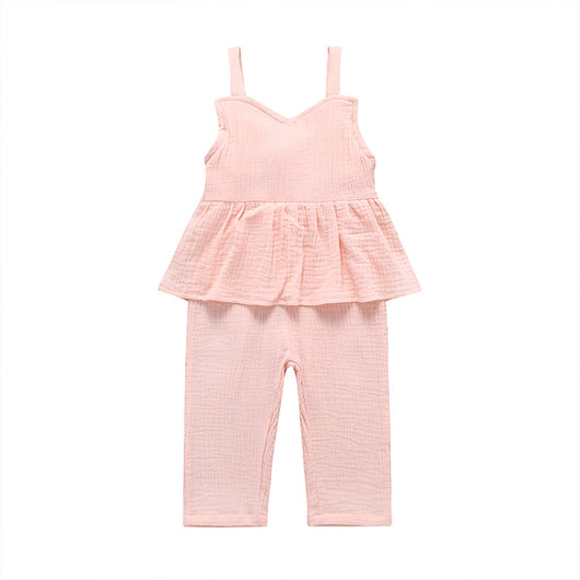 Overoles de Verano para Niñas en Algodón y Lino - Image 9