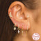 Aretes de Plata 925 Libélula con Diamantes y Ojo de Caballo