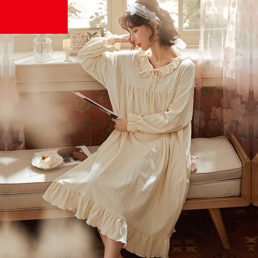 Pijama Largo de Algodón Puro para Mujer - Otoño e Invierno - Image 20