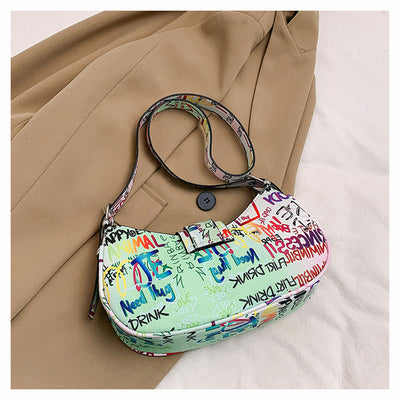 Bolsa de Hombro Messenger con Diseño de Letra de Moda - Image 19