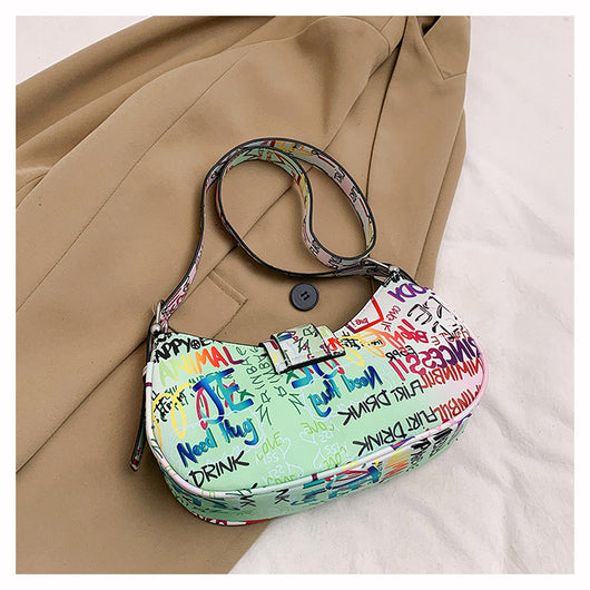 Bolsa de Hombro Messenger con Diseño de Letra de Moda - Image 19
