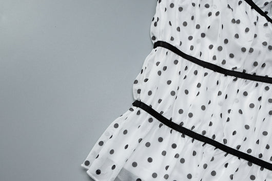 Camiseta de Malla con Lunares - Diseño Sexy Escote Profundo - Image 9