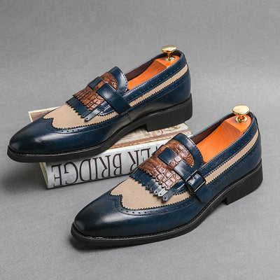 Zapatos Casuales Grandes Talla Extra con Punta Aguda y Flecos Modernos - Image 8