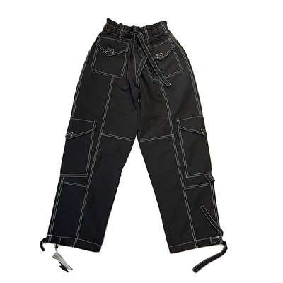 Pantalones Casuales de Diseño con Costuras Decorativas - Estilo Urbano Trendy - Image 5