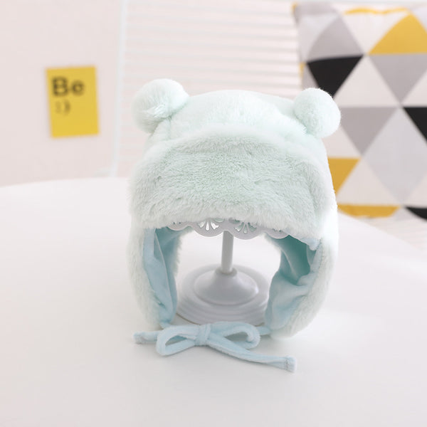 Gorro Infantil Coreano Lei Feng para Otoño Invierno