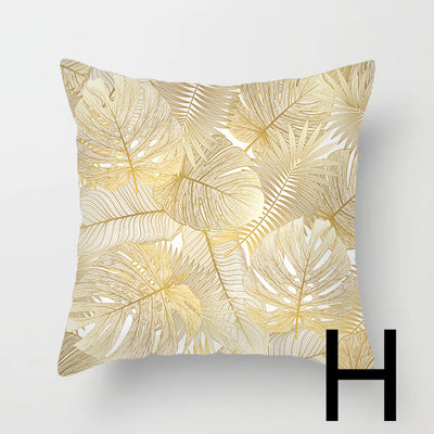 Almohada de Respaldo Flanela Dorada con Flores y Lentejuelas - Image 44