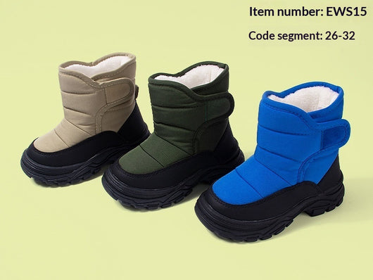 Botas Cálidas Aisladas para Niños con Suela Gruesa y Caña Alta - Image 11