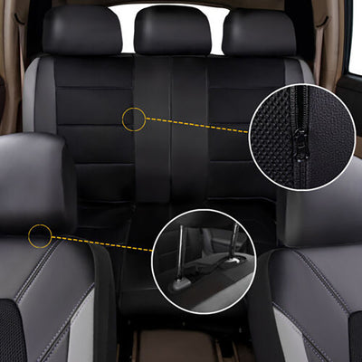 Funda de Asiento de Auto con Costura Sándwich en Cuero PU Premium - Image 15