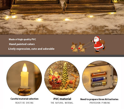 Lámpara Linterna Navideña de Cristal Portátil para Decoración - Image 15