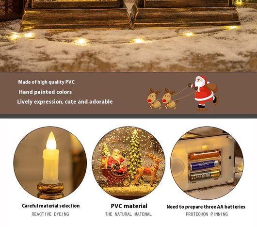 Lámpara Linterna Navideña de Cristal Portátil para Decoración - Image 15