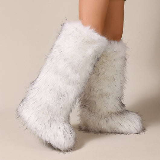 Botas Altas de Invierno con Forro Cálido y Suela Plana - Image 6