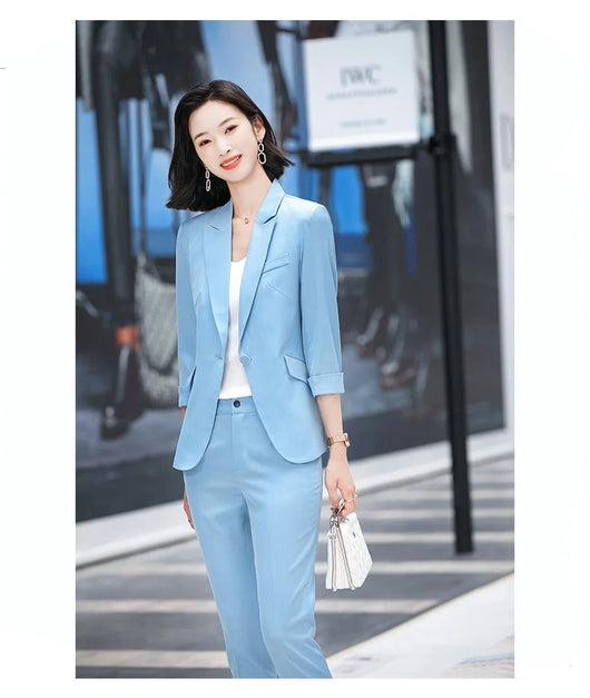 Blazer Casual para Mujer con Mangas Tres Cuartos - Image 14