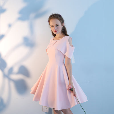 Vestido Corto para Damas de Honor en Rosa - Image 6