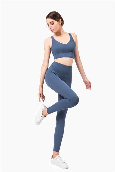 Leggins Cintura Alta Sin Costuras Efecto Durazno Antideslizantes - Image 12