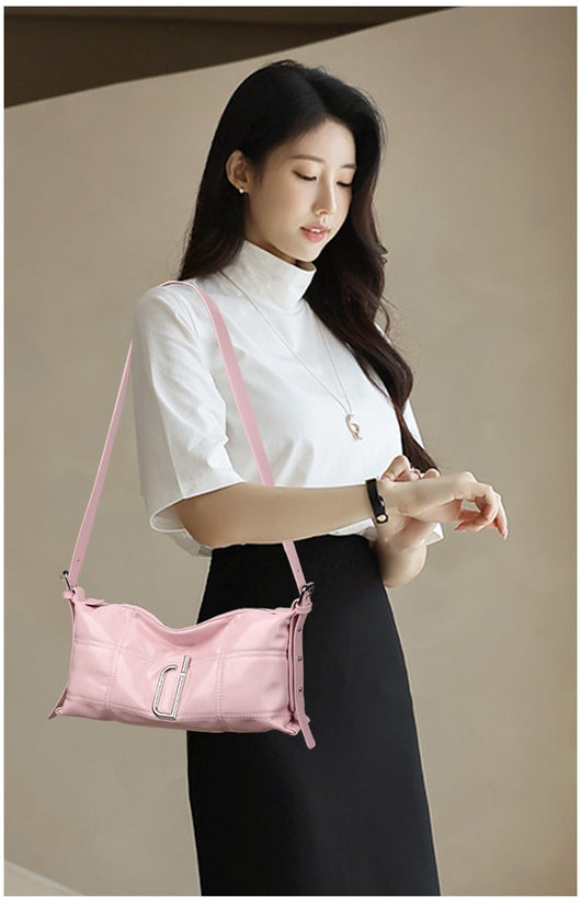 Bolso Crossbody de Cuero Wax Oil Suave - Estilo Pillow Bag - Image 13