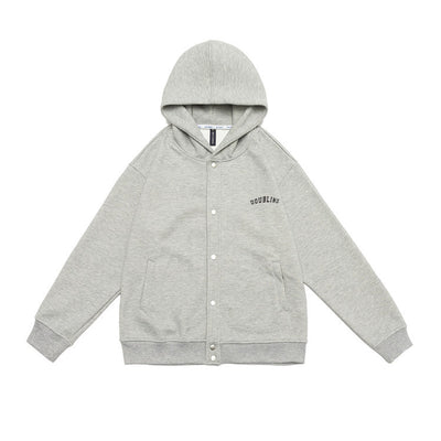 Cardigan Holgado con Capucha para Hombre - Suéter Casual de Color Sólido - Image 4