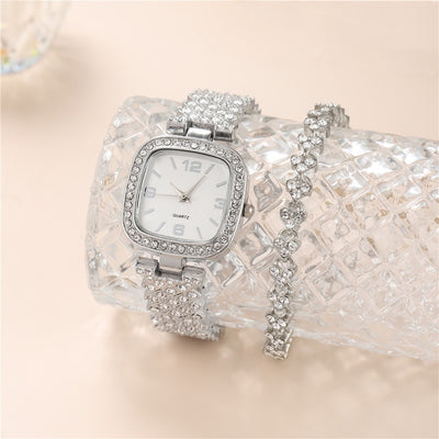 Reloj de Pulsera Cuadrado Diamante para Mujer - Lujo y Elegancia - Image 6