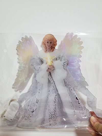Ángel Dorado Luminoso para Punta de Árbol de Navidad con LED - Image 6