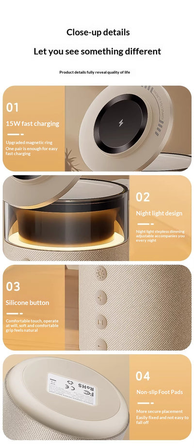 Cargador Inalámbrico con Parlante Bluetooth 2 en 1 - Regalo Perfecto - Image 25