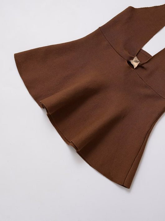 Top Halter Ajustado para Mujer con Cuello Anudado - Image 14