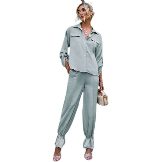 Conjunto de Pijama Largo Cómodo para Casa