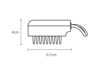 Cepillo Multifuncional para Baño de Mascotas - Peine Deslanador y Masajeador - Image 14