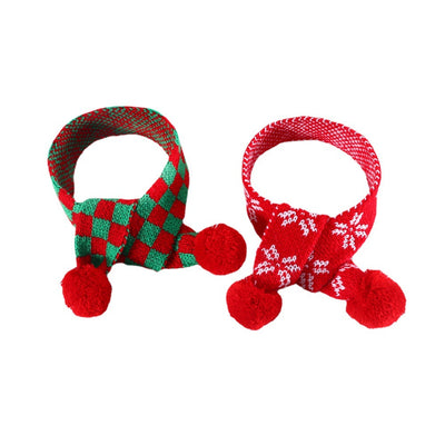 Bufanda de Lana para Mascotas con Diseño de Copo de Nieve - Image 7