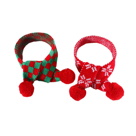 Bufanda de Lana para Mascotas con Diseño de Copo de Nieve - Image 7