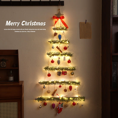 Árbol de Navidad Luminoso de Tela No Tejida para Ventanas y Puertas - Image 2