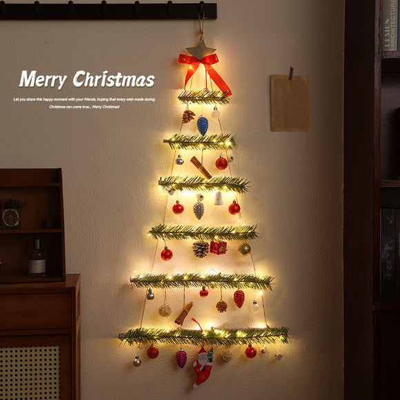 Árbol de Navidad Luminoso de Tela No Tejida para Ventanas y Puertas