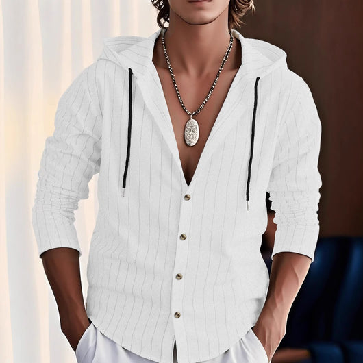 Cardigan Slim Fit con Capucha para Hombre - Casual y Versátil - Image 10