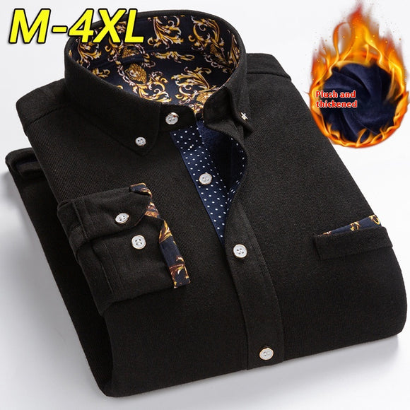 Camisa Térmica de Pana con Forro Polar para Hombre - Abrigo Invernal