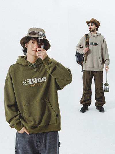 Sudadera con Capucha Vintage Lavada para Parejas - Image 14