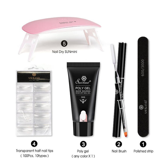 Kit de Gel Acrílico Rápido con Cristal para Uñas - Image 9