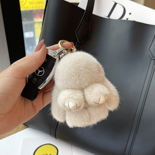Llavero Colgante Conejo Peluche Mink Red Viral - Image 11