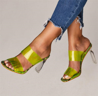 Sandalias de Tacón Alto Transparentes para Mujer - Image 3