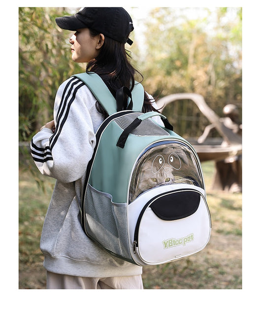 Mochila Transportín para Gatos de Tela Oxford Respirable Gran Capacidad - Image 7