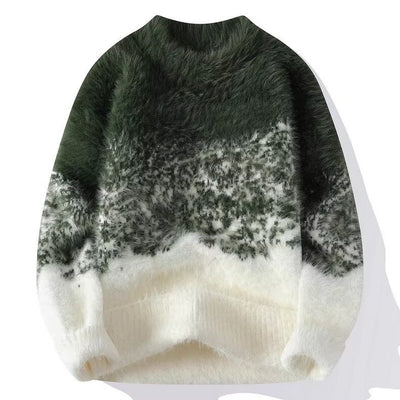 Suéter de Forro Polar Degradado para Hombre - Tejido Tipo Mink - Image 13