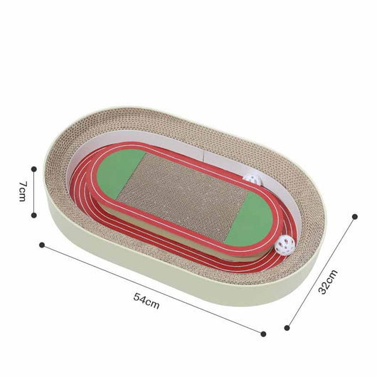 Tablero Rascable Cancha de Fútbol Corrugado para Gatos - Image 2