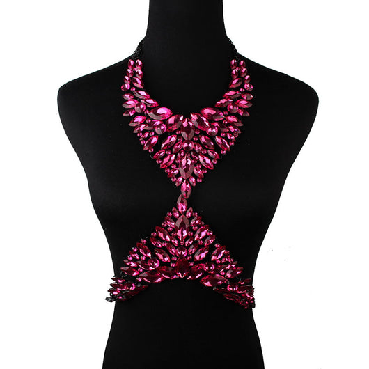 Collar de Diamantes y Cristales Brillantes - Diseño Versátil de Lujo - Image 6