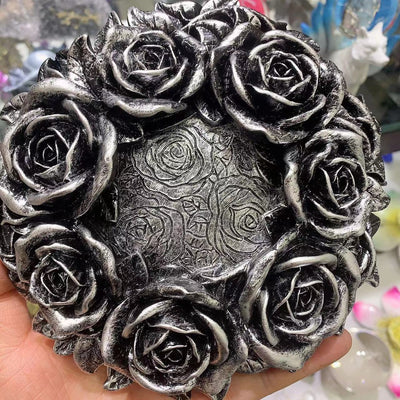 Soporte para Bola de Cristal Rosa en Resina - Decoración de Escritorio - Image 8
