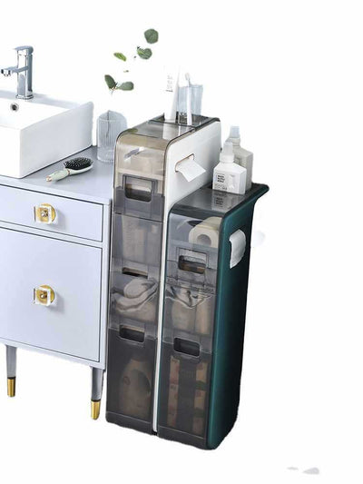 Gabinete Estrecho con Cajones para Almacenamiento de Baño - Image 10